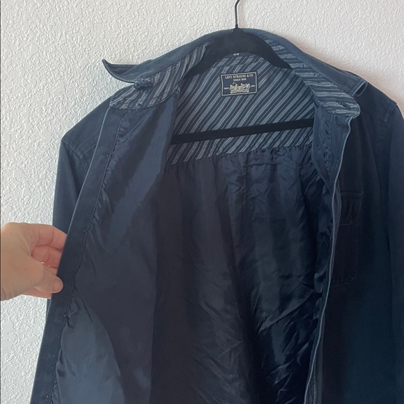 LEVI'S STRAUSS & CO Chamois Heavy Men Medium Vintage Field Work Shirt Dark Blue - Picture 7 of 10